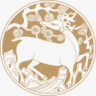 中国风名族花纹装饰图案免抠