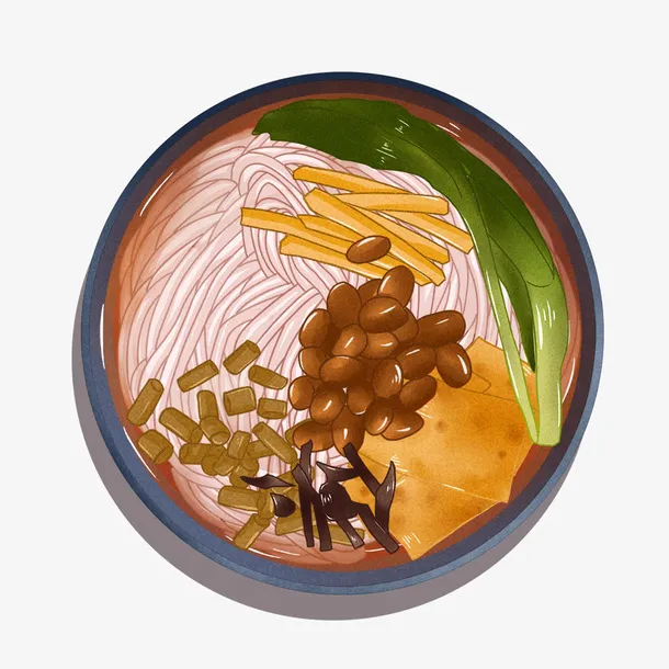 螺蛳粉，手绘，美食免抠
