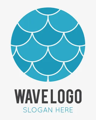 海面水纹元素标识免抠