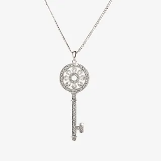 项链质感宝石钻石钥匙形状免抠