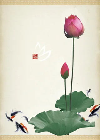 中国风出淤泥不染的荷花背景爱吃高清