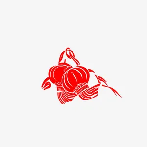 灯笼剪纸免抠