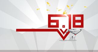 淘宝618几何户外背景高清