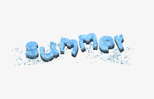 summer艺术字免抠