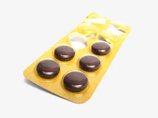 打开的药片免抠