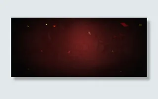 纯色红色光效不规则三角形形状免抠