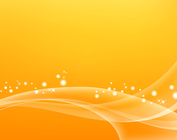 橙黄色动感光效闪亮图免抠