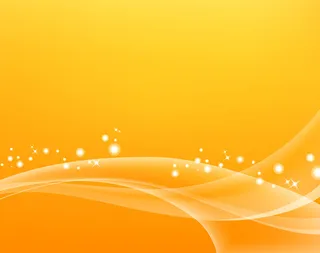 橙黄色动感光效闪亮图免抠