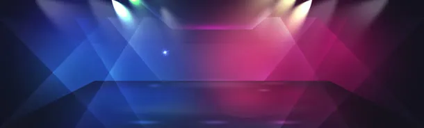 立体光束舞台对比背景banner