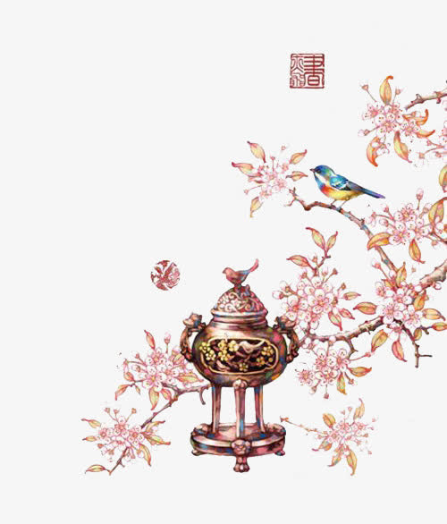 水彩鲜花免抠