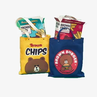 小熊帆布袋免抠