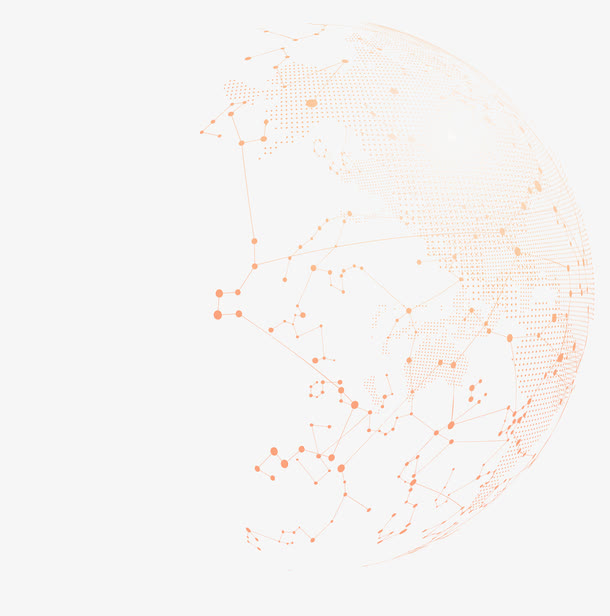 矢量科技线条地球素材免抠