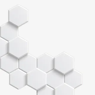 白色透明六边型图案免抠