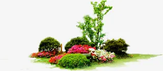 春天田园美化大树免抠