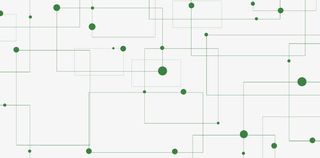 绿色线条圆点图免抠