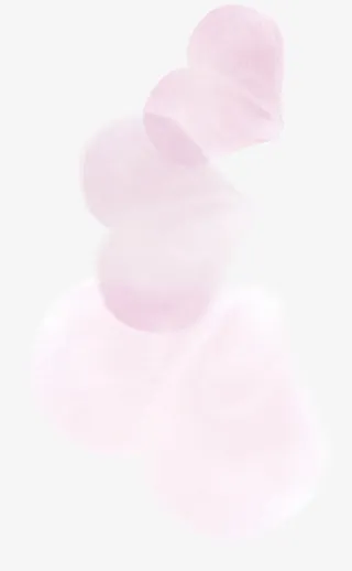 粉红色的爱心形状合成质感免抠