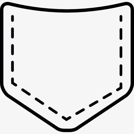 牛仔裤的口袋里图标免抠