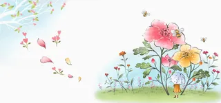 手绘人物风景高清