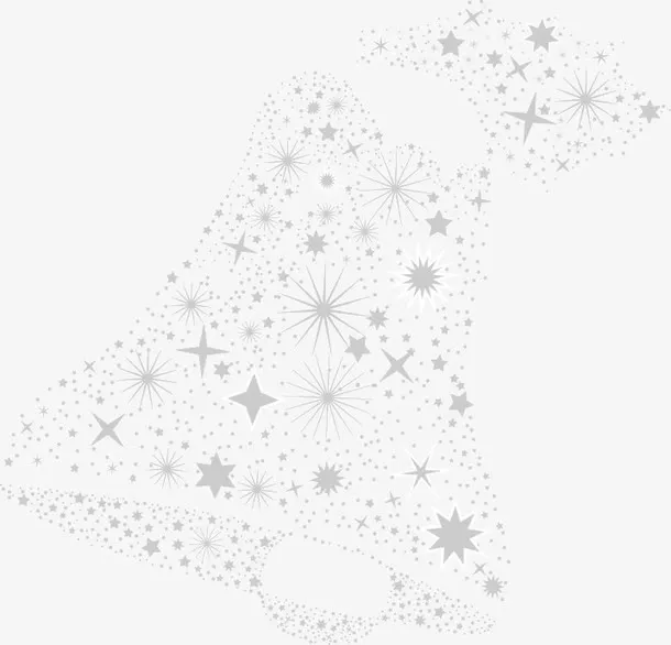 矢量雪花片免抠