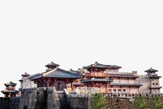 秦王宫建筑图免抠