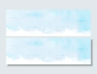 淡蓝色天空水彩风背景高清
