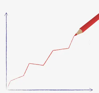 铅笔图上涨免抠