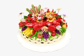 鲜花水果蛋糕免抠