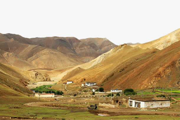 村庄 山脚免抠