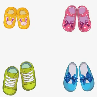 卡通儿童小鞋子免抠
