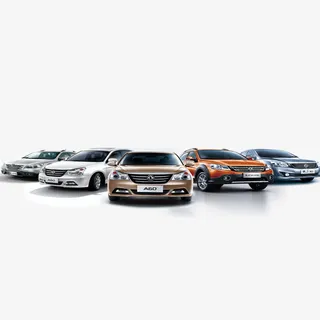 一排汽车美观免抠