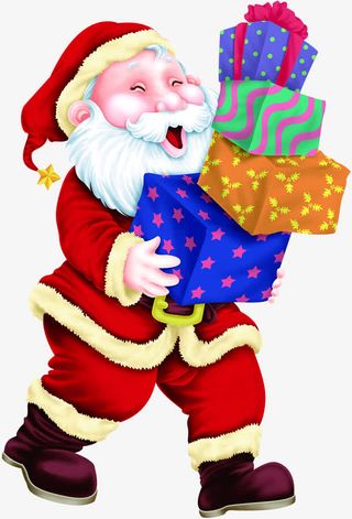 圣诞老人贺圣诞迎元旦背景