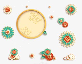 国潮中国风元素免抠