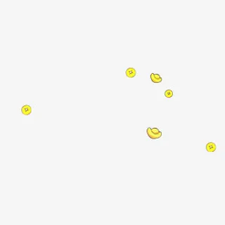 金币金元宝装饰免抠