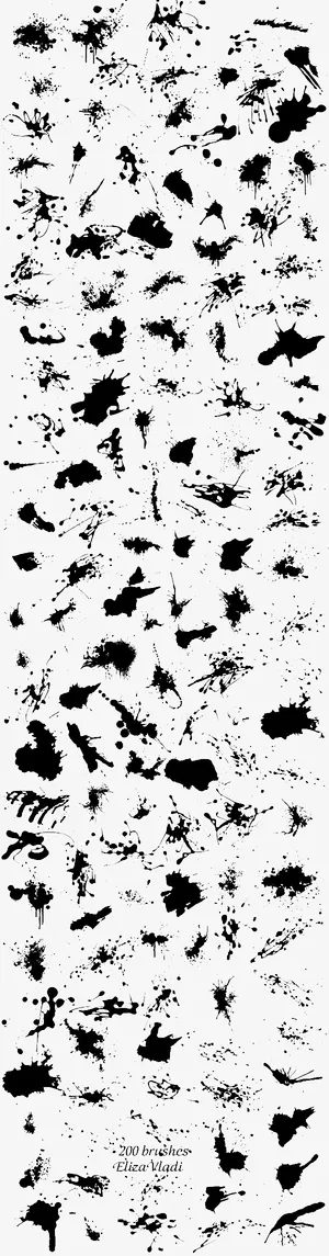 中国风古典风传统毛笔笔刷免抠 中国风古典风传统毛笔笔刷免抠