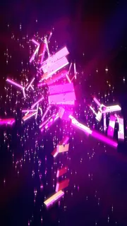 粉色几何炫彩H5背景高清