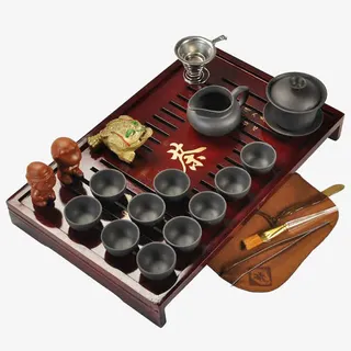 功夫茶茶具套装免抠