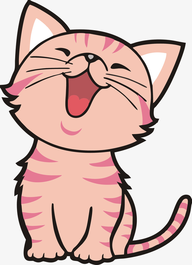 免扣元素 粉色小猫免抠
