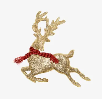 手绘圣诞节寻鹿PNG免费下载免抠