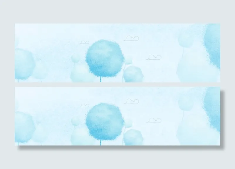 清新淡雅banner背景高清