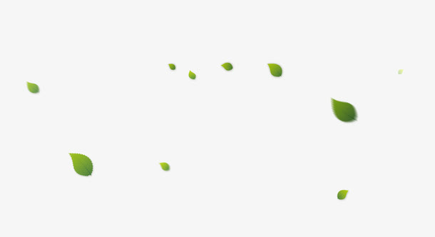 漂浮的绿叶免抠