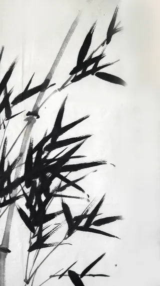 中国画竹子高清