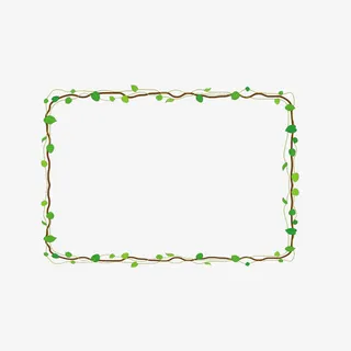 绿叶边框免抠