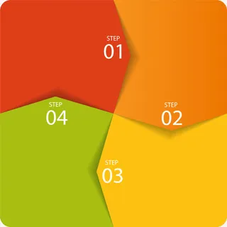 彩色拼接方格免抠