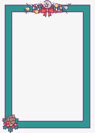 圣诞边框，圣诞节，圣诞氛围免抠