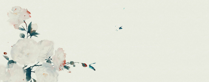 手绘古风花卉高清