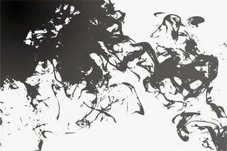 黑色墨水免抠