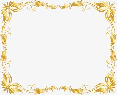 黄色大气树藤框架免抠