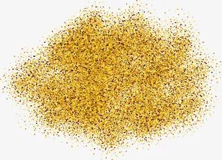 金色大气粉末免抠