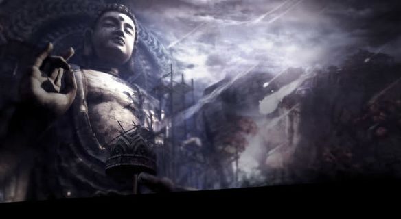 古风神秘大佛游戏原画免抠