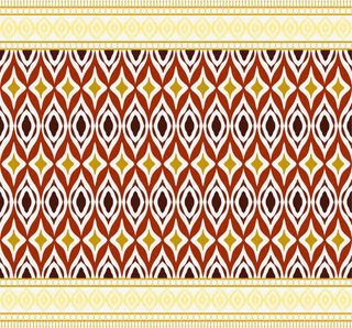 黄色简约花纹花边边框纹理免抠